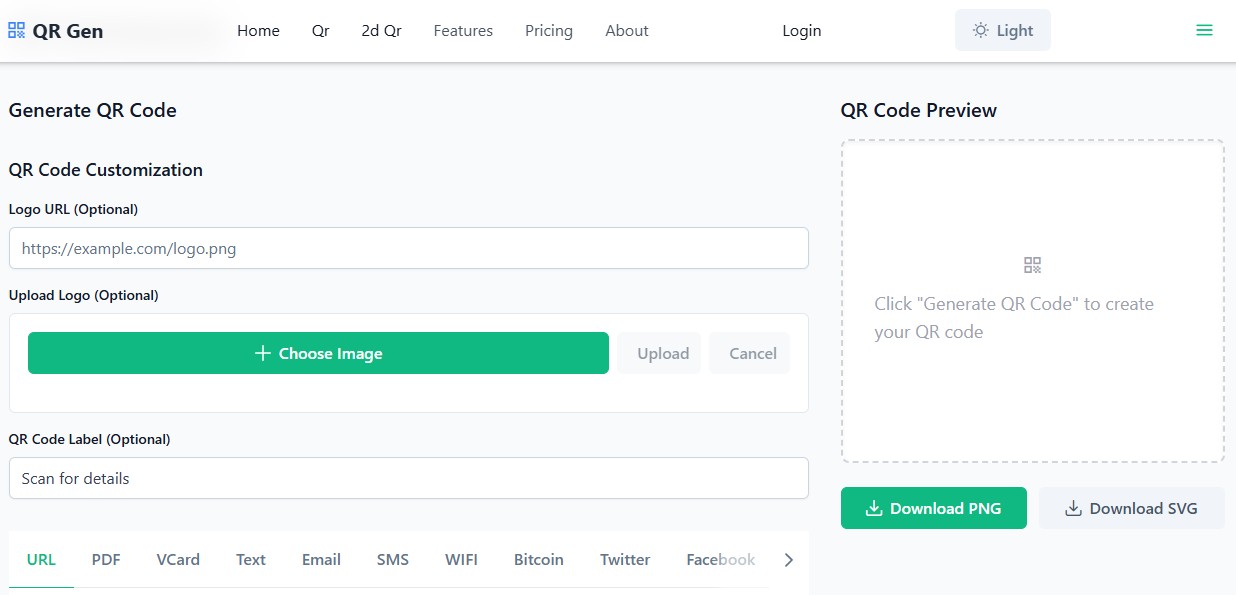 QR Code Generator Platform