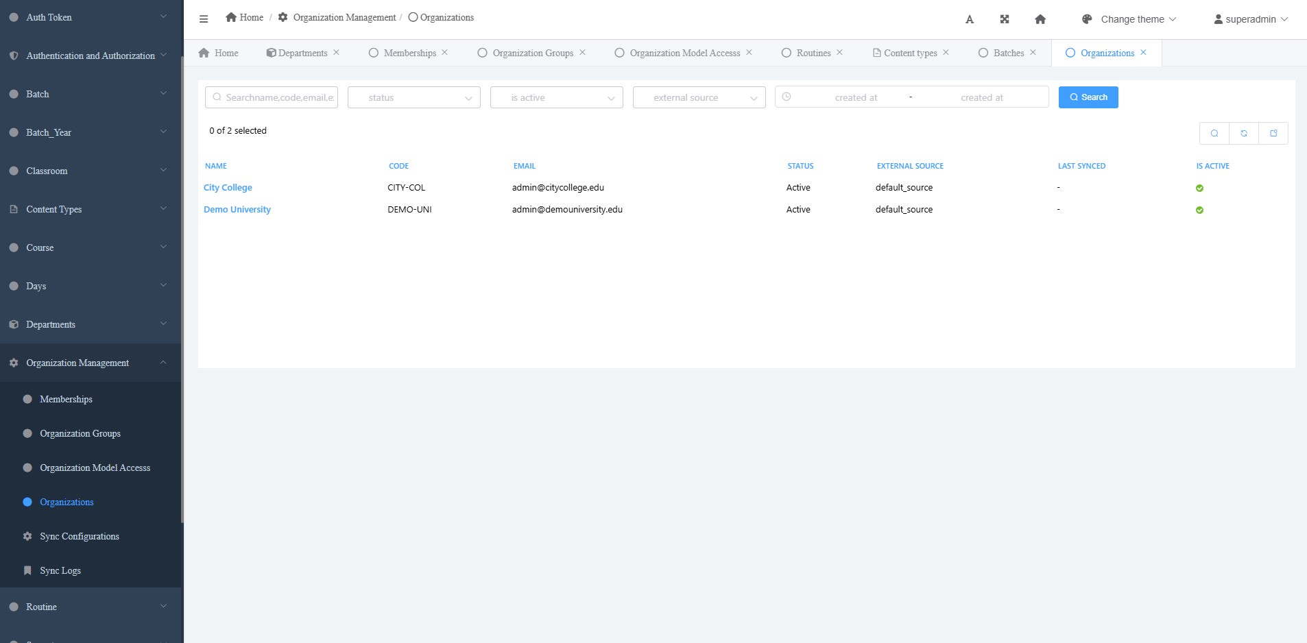 Routine Management System screenshot