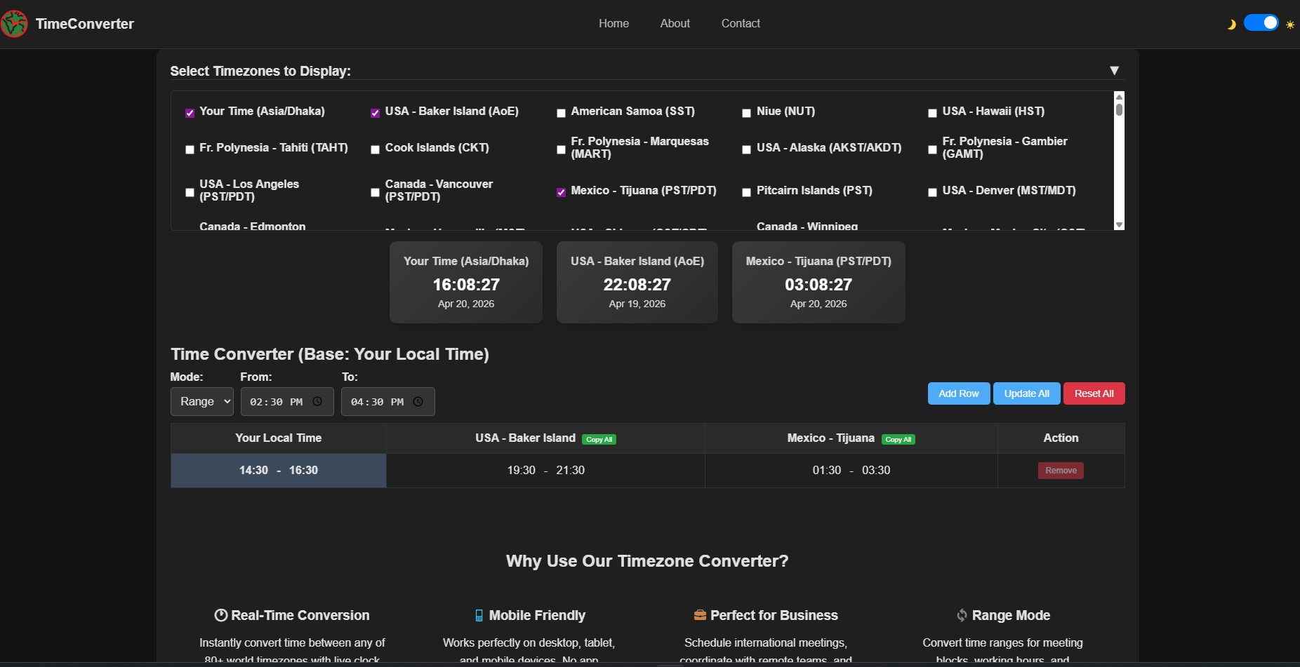 Time Converter Web Application